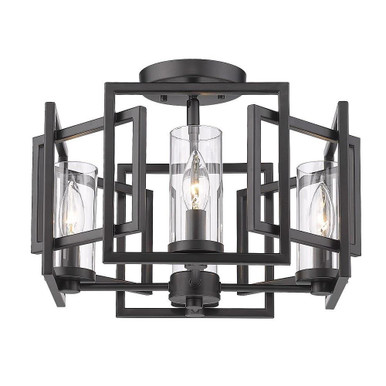 Marco 4 Light 16 Inch Wide Flush Flush Mount by Golden - 6068-FM