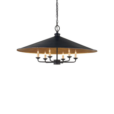 Brussels 6 Light Oversized Pendant by Currey Company - 9873
