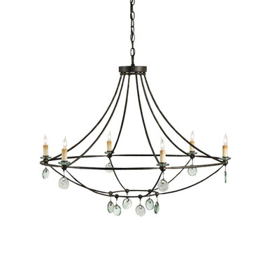 Novella 6 Light Oversized Chandelier by Currey Company - 9921