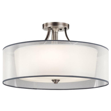 Lacey 5 Light Semi Flush Mount 15.25 x 28 Inches by Kichler - 42399AP