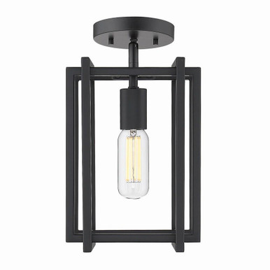 Tribeca 1 Light 7.25 Inch Wide Semi Flush Mount by Golden - 6070-1SF