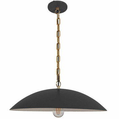 Ofelia 100W 1 LED Pendant 7.5 Inch Tall and 19.75 Inch Wide by Dainolite - OFE-191P