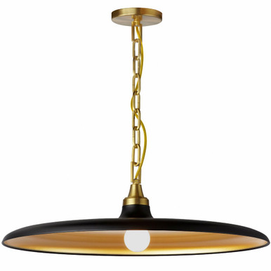 Quentin 60W 1 LED Pendant 7.5 Inch Tall and 24 Inch Wide by Dainolite - QTN-241P