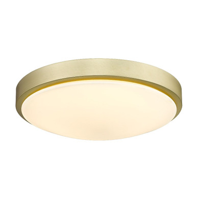 Gabi 24W 1 LED 12.25 Inch Wide Flush Mount by Golden - 9128-FM13