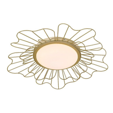 Yasmin 16W 1 LED 23.63 Inch Wide Flush Mount by Golden - 9132-FM