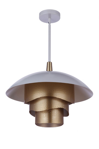 18W 1 LED Sculptural Statement Large Dome Pendant by Craftmade - P1010-LED