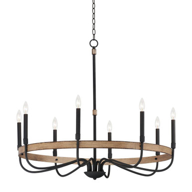 Franklin 8 Light Oversized Chandelier by Maxim - 14448DWBK
