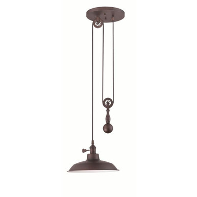 Pulley 1 Light Medium Pendant by Craftmade - P400