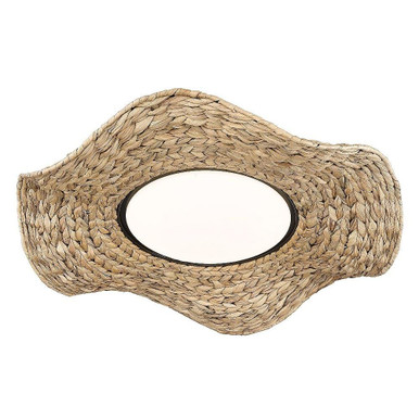 Macy 1 Light 20.88 Inch Wide Flush Mount by Golden - 9134-FM21 BLK-WSG