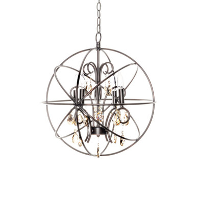 Orbit 4 Light Small Chandelier by Maxim - 25142