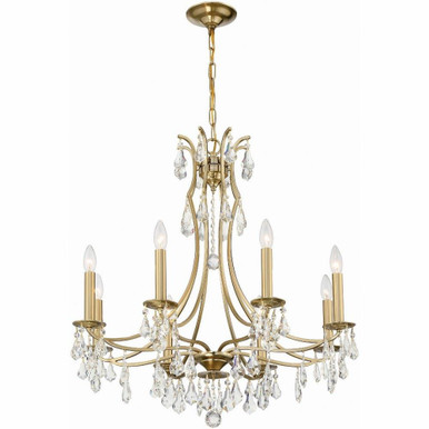 Cedar 8 Light Large Crystal Chandelier by Crystorama - 5938-VG-CL-MWP