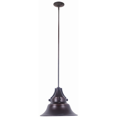 Union 1 Light Medium Outdoor Pendant 15 Inches Wide by Craftmade - Z4421-OBG