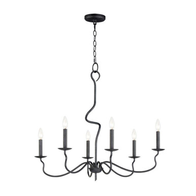Padrona 6 Light Large Chandelier by Maxim - 27706BO