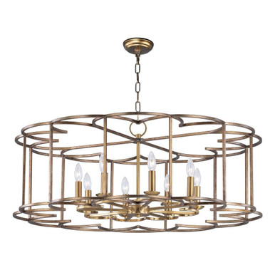 Helix 8 Light Oversized Chandelier by Maxim - 24734BZF