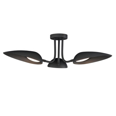 Marsh 27W 3 LED 32 Inch Wide Flush Mount by ET2 - E24094-BK
