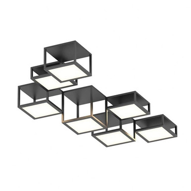 Cubix 7 LED Flush Mount 12.75 Inch Tall and 84.5 Inch Wide by Sonneman - 24Z0007K