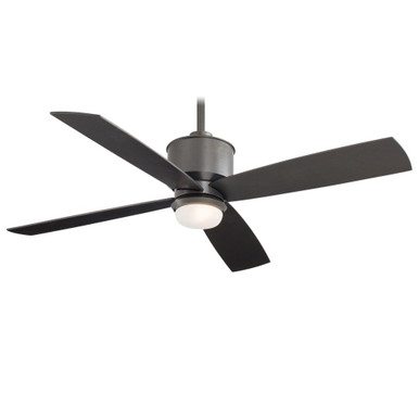 Strata 4 Blade Ceiling Fan with Light Kit 52 Inch Wide by Minka Aire - F734L