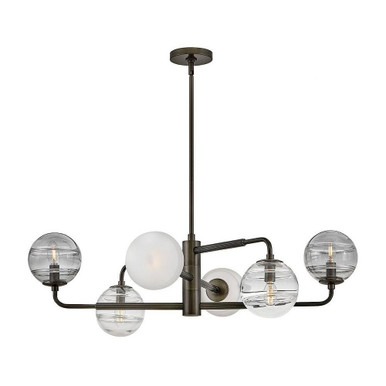 Oberon 6 Light Oversized Chandelier by Fredrick Ramond - FR30506