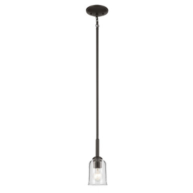 Shailene 1 Light Clear Glass Mini Pendant by Kichler - 43674C