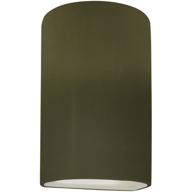 Ambiance 12W 1 LED Small Cylinder Closed Top Wall Sconce by Justice Design - CER-5940-LED1-1000