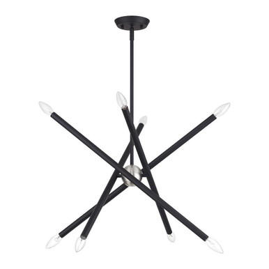 Soho 8 Light Medium Chandelier by Livex - 47005