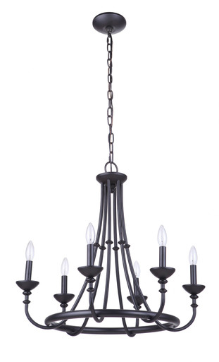 Marlowe 6 Light Medium Chandelier by Craftmade - 53726