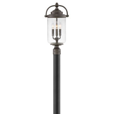 Willoughby Three Light Outdoor Large Post Top/Pier Lantern by Hinkley - 2757OZ