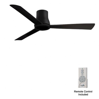 Simple Flush 3 Blade Flush Mount Ceiling Fan 52 Inch Wide by Minka Aire - F873