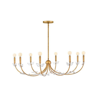 Aliso 40W 8 LED Large Chandelier 10.5 Inch Tall and 42 Inch Wide by Hinkley - 48288DA