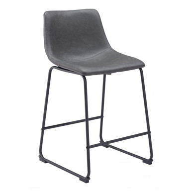 Smart Counter Stool (Set of 2) 34.6 Inch and 18.9 Inch Wide by Zuo Modern - 109323_p