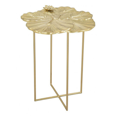 Lotus Side Table 21.3 Inch Tall and 16.7 Inch Wide by Zuo Modern - 109382
