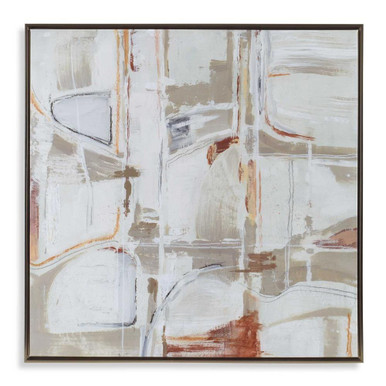 Neutral Nirvana 49.5 Inch Abstract Canvas Art by Uttermost - 32368