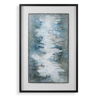Lakeside Grande 60.25 Inch Framed Abstract Print by Uttermost - 41433