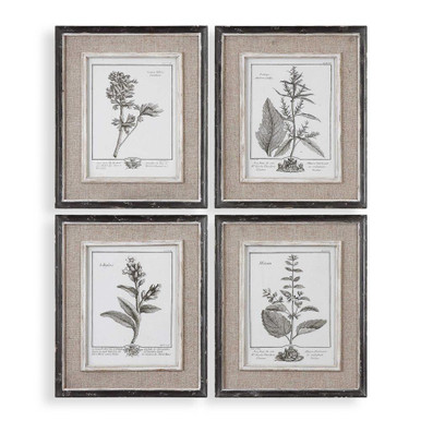 Casual Grey Study 17.5 Inch Framed Art (Set of 4) by Uttermost - 32510