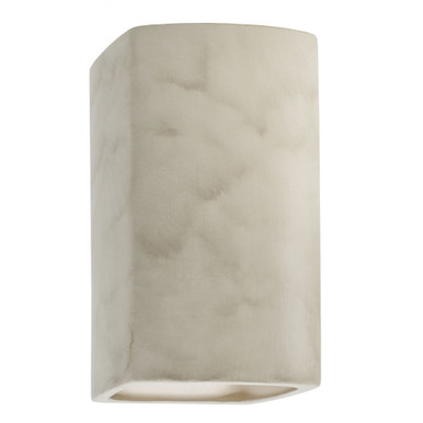 Ambiance 2 Light Large ADA Rectangle Open Top Wall Sconce by Justice Design - CER-5955