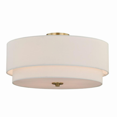 Burnaby 4 Light 18 Inch Wide Semi Flush Mount by Vaxcel - C0112