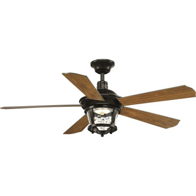 Smyrna Wide Ceiling Fan 1 Light Wall Control 52 Inch wide by Progress - P2576