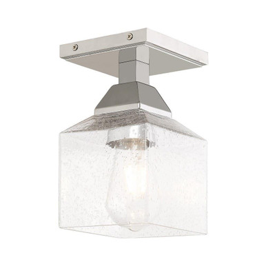 Aragon 1 Light 4.75 Inch Wide Flush Mount by Livex - 10380