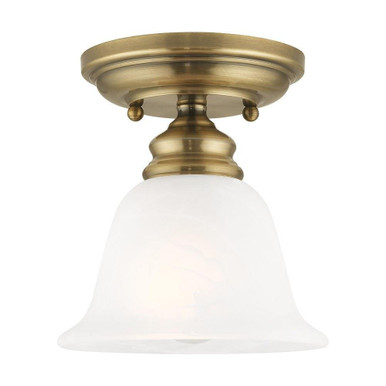 Essex 1 Light 6.25 Inch Wide Flush Mount by Livex - 1350