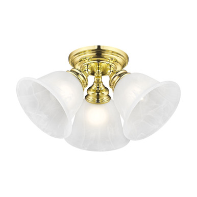 Essex 3 Light 14.5 Inch Wide Flush Mount by Livex - 1358