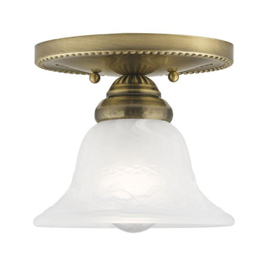 Edgemont 1 Light 7 Inch Wide Flush Mount by Livex - 1530