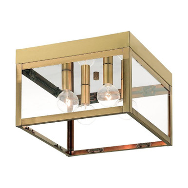 Nyack 4 Light 10.5 Inch Wide Outdoor Flush Mount by Livex - 20589