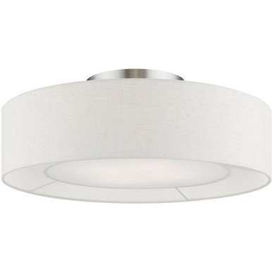 Ellsworth 4 Light 21 Inch Wide Semi Flush Mount by Livex - 40144
