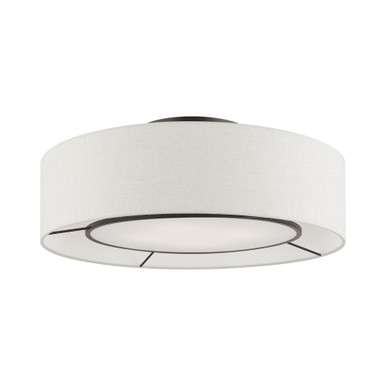Ellsworth 4 Light 21 Inch Wide Semi Flush Mount by Livex - 40144