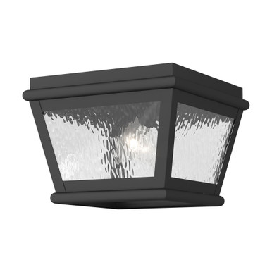 Exeter 2 Light 8 Inch Wide Outdoor Flush Mount by Livex - 2611-04