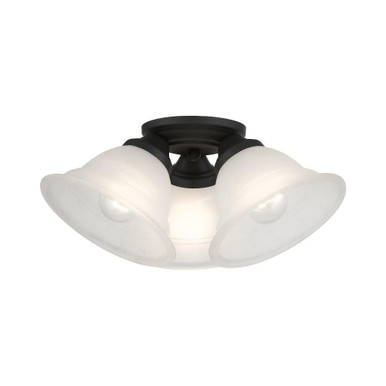 Wynnewood 3 Light 16 Inch Wide Flush Mount by Livex - 40727