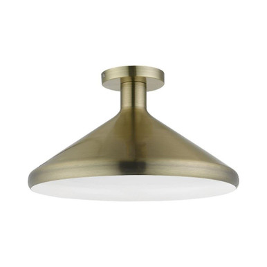 Geneva One Light 15.25 Inch Wide Semi Flush Mount by Livex - 40950