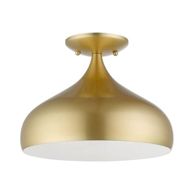 Amador 1 Light 11.75 Inch Wide Semi Flush Mount by Livex - 41050