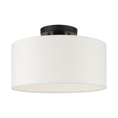 Meridian 1 Light 13 Inch Wide Semi Flush Mount by Livex - 41097