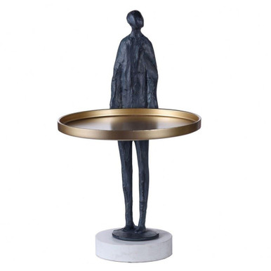 Dann Foley 8 Inch Figural Sculpture with Tray In Contemporary by Stylecraft - DFA51211DS